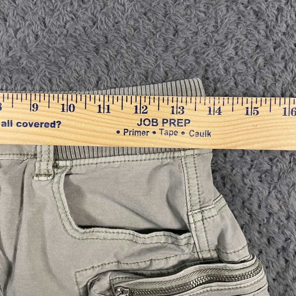 American Eagle Cargo Skort 0 Green Ribbed Waist Mini Skirt Shorts Y2K Look - Picture 7 of 8